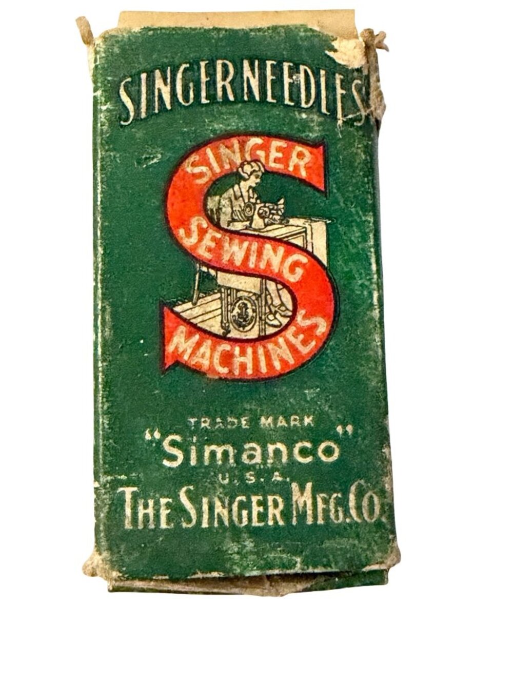 Vintage Singer Simanco Sewing Machine Needles No 23 62x43 Nickel Finish Nearly F